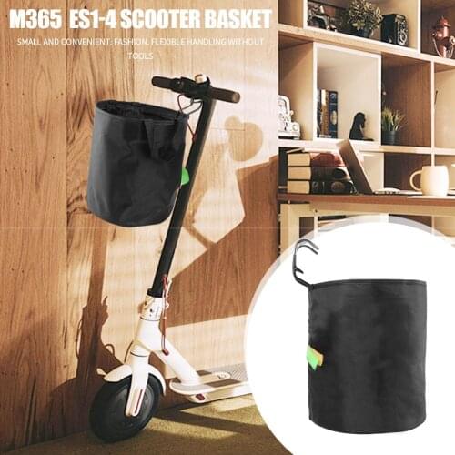 Durable Scooter Basket Skillful Manufacture Electric Scooter Basket Bike Handle Head Pure Color Bag for M365 Ninebot ES1-ES4