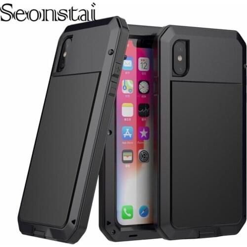 Heavy Duty Protection Case For iPhone XS Max XR 8 7 6 6S Plus Doom Metal Shockproof Armor Cases For Samsung Galaxy S9 S8 Plus S7