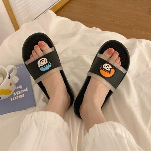 Summer Fashion Slippers Couple Sandals and Slippers Indoor Home Shoes Flip Flops Cartoon Slippers Women Jelly Slippers