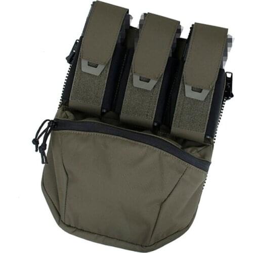 TMC3431-RG TMC 2020 DA Style Tactical Vest Zipper Back Panel Pouch Bags 500D Cordura