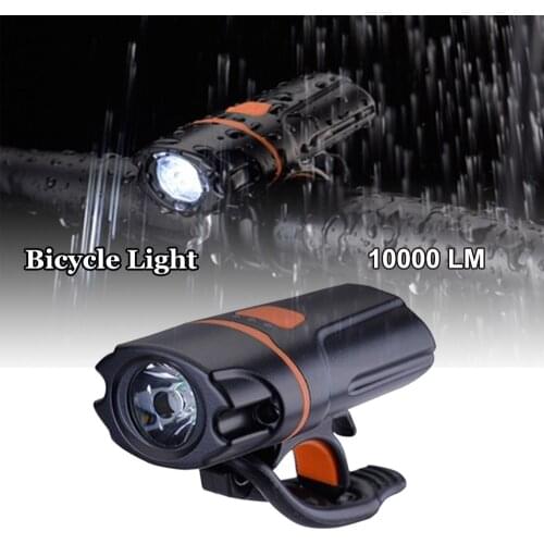 10000LM IP6 Waterproof Bicycle Front USB Charging Light Super Bright Bike Flashlight Headlight Lights