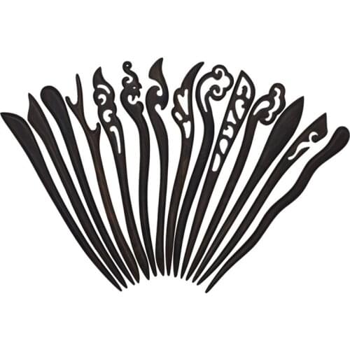 Vintage Hair Stick Pick Natural Wooden Sandalwood Chinese Style Chopsticks Ethnic Hair pin Women Hairpins Hair Accessories