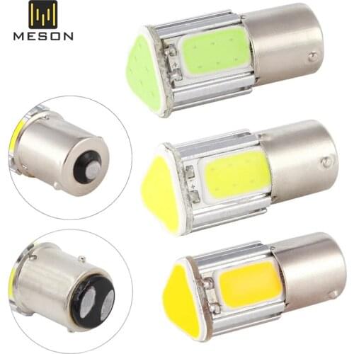 1PCS auto BA15S led P21W COB 1156 Car led turn bulb 6000K Turn Signal Lights Lamps Parking Bulbs Backup Tail Light 12v