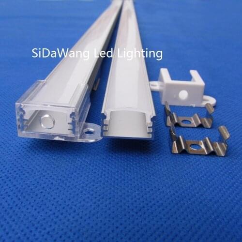10pc(20m)/pack;2m;80inch per piece led aluminum profile for led strips QC013X-2m with Milky or Transparent Cover