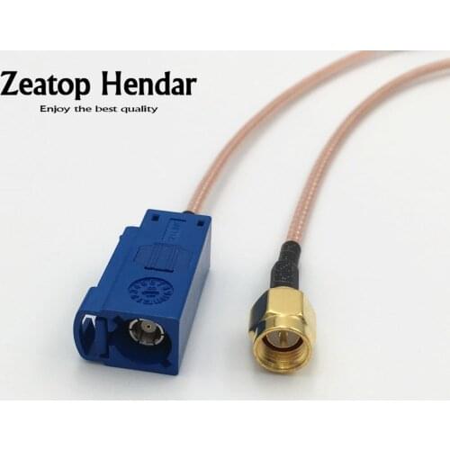 100Pcs RG316 Cable Fakra C Female Jack to SMA / RP-SMA Male / Female Plug GPS Antenna Extension Pigtail Wire 15CM 20CM 30CM 50CM