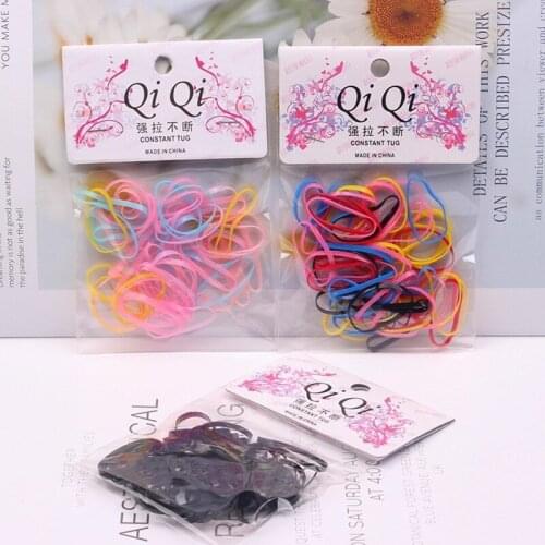 2/5/12 hair tire package of children strong pull continuously disposable elastic baby hair ring hair rope bags