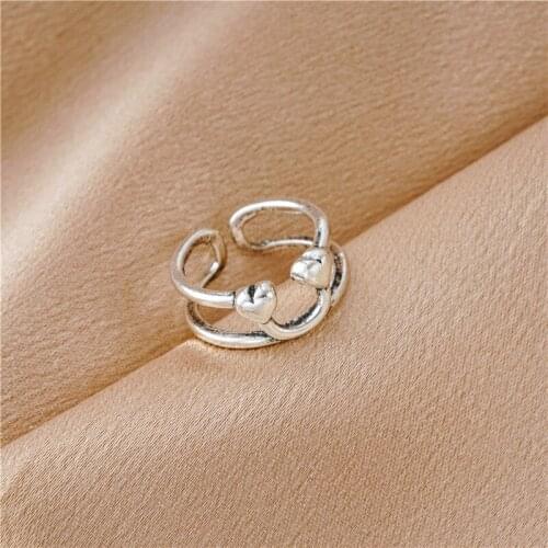 2021 Ladies Smiley Face Ring Mens Glamour Jewelry Vintage Punk Bohemian Antique Ring. Jewelry Wholesale