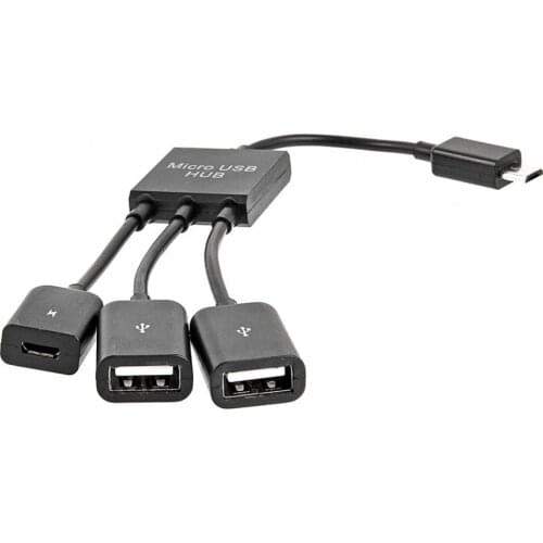 4 Port 3 in 1 Micro USB Power Charging OTG Hub Cable Adapter Converter Extender for Mobile Phones For Samsung Galaxy