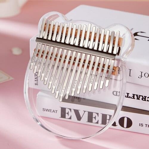 CEGA thumb piano 21-tone crystal kalimba acrylic kalimba finger piano transparent 17-tone