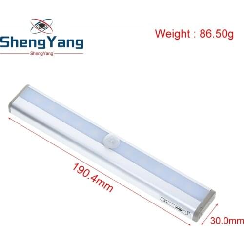 Motion Sensor Night Light Potable 10 Led Closet Lights Battery Powered Wireless Cabinet Ir Infrared Motion Detector Wall Lamp