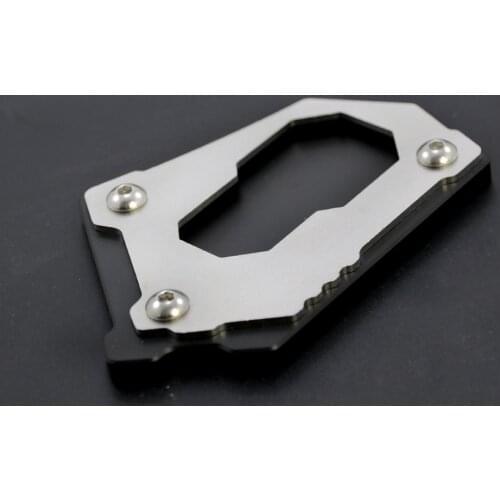 F750 F850 CNC Billet Aluminum Kickstand Foot Plate Side Stand Extension Pad Enlarge Extension for BMW F750GS F750 GS F850GS 2018