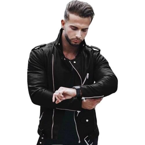 Fuyubetter Men's Faux Leather Jackets