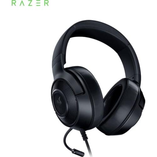 Razer Kraken Essential X 3.5mm Gaming Headset Earphone Headphone 7.1 Surround Sound Ultra-Light Bendable Cardioid Microphone