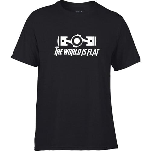 2019 Hot sale Fashion The World Is Flat T-Shirt + 2 Stickers subi Box Engine Subie Lover JDM FR Turbo Tee shirt