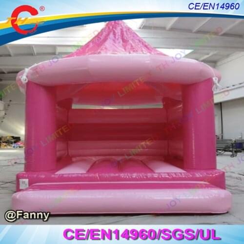 Pink Inflatable Wedding Bouncer House For Sale, New Design Inflatable Moonwalk Air Jumper, Big Inflatable Bouncy Castle