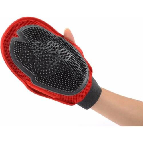 1pcs pet dog fur Grooming doggy Bath massage brush large dogs Clean gloves pet accessories