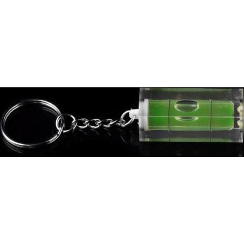 Mini Square Level Key Ring Key Chain Tool Gadget Photo Wall Hanging TV
