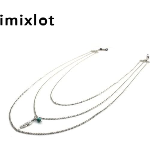 IMIXLOT Multilevel Neck Cord Strap Chain Reading Glasses Sunglasses Spectacles Holder Necklace Lanyard Casual Eyewear Rope