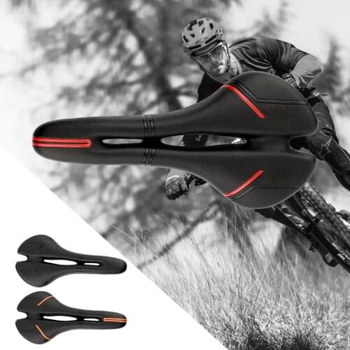 MTB Mountain Bike Cycling Lightweight Extra Comfort Ultra Soft Leather Cushion Cover Bicycle Saddle Seat 275*130mm Racing Seat