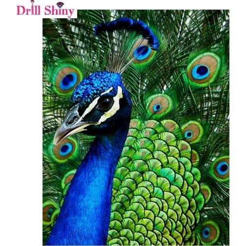 NEW Peacock Embroidery Diamond Mosaic 3D Diamond Painting Diamond Diamond Embroidery Pattern Rhinestone Peacock Cross Stitch