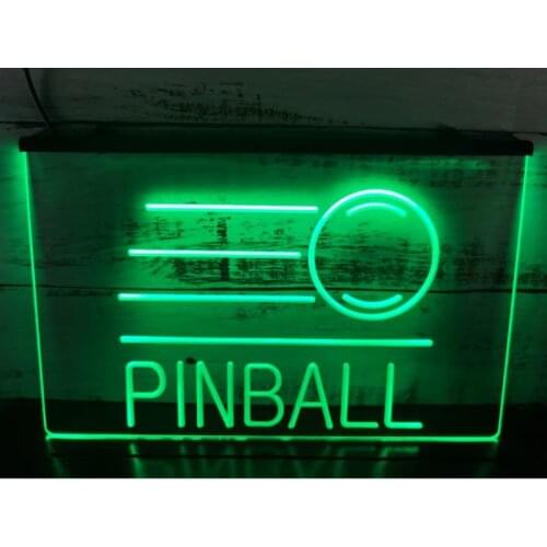S078 Pinball Game Room Bar Beer Led Light Sign