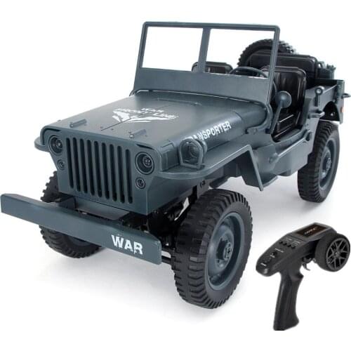 Rc car 1:10 Crawler Military RC Truck 4WD Buggy RC Car High Speed Climbing Car With lights 2.4G Radio-controlled Car toys Q65