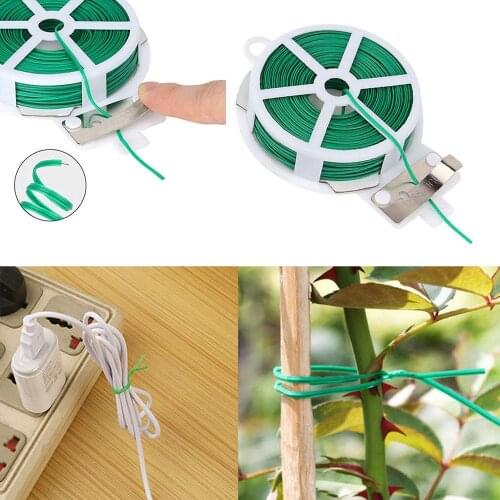 Garden tie with protection bag plastic wire binding line Climbing Plants Cable Flower Cucumber Grape Rattan Holder #1219