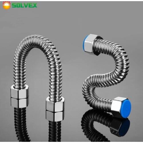 304 Stainless Steel Basin&Toilet water weaved 1/2"plumbing hose,bathroom heater connect corrugated pipes with wrench