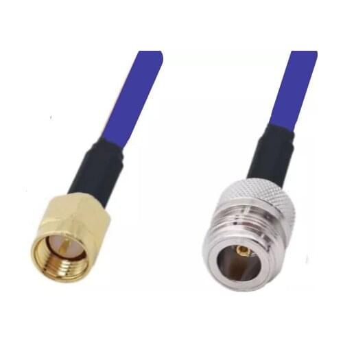 Blue SMA Male To N Female Connector RG401 Coaxial RF Adapter Jumper Cable 50ohm