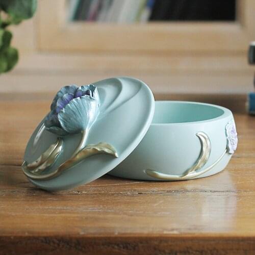 Resin Nordic Stock Box Small Creativity Makeup Organizers Container Jewellery Box Storage Stackable Caja Madera Case ED50SB