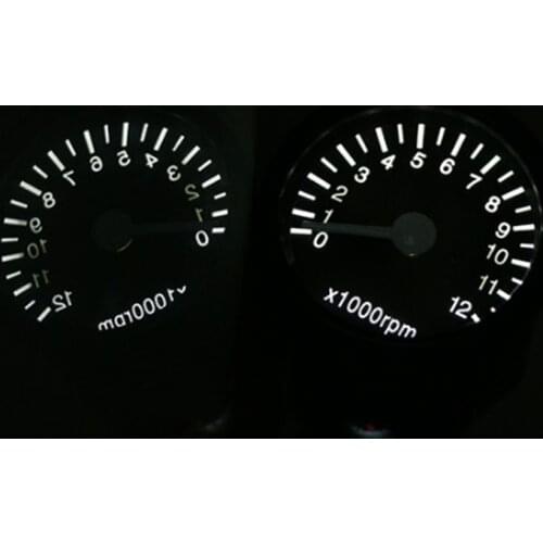 Universal Motorcycle Alloy Lightweight Tachometer Speedometer Odometer Gauge