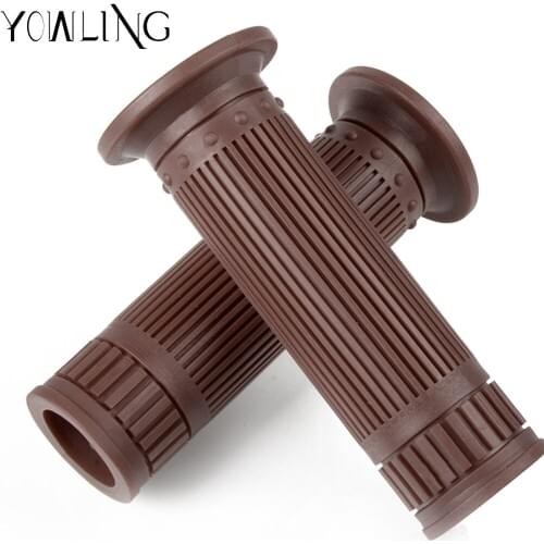 Vintage Retro Hand Grip Motorcycle Grips 7/8" 22mm Handlebar Hand Grip and Bar Ends FOR SUZUKI SV650X CB400 w800 w650 CB1100EX