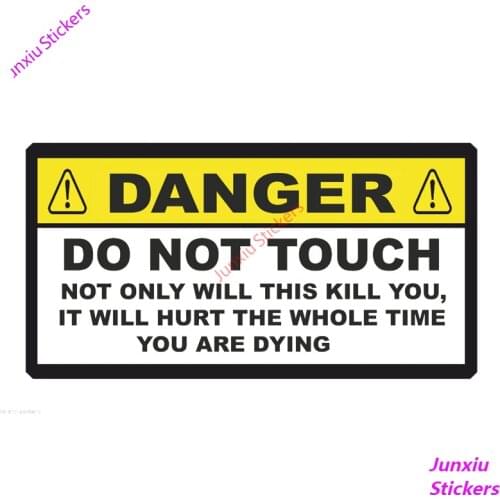 YJZT 14.5CM*7.5CM DANGER Funny NOT ONLY WILL THIS KILL YOU Decorate Car Sticker Decal PVC 12-0919