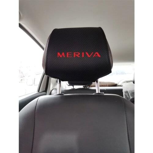 Car Headrest Protector Cover For Opel Meriva Carbon Fiber Auto Pillows Case Anti-Dirty Pad Car Accessories Interior