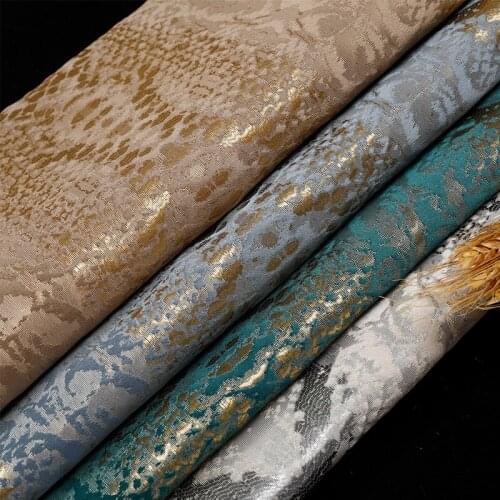 Width 110'' European High Precision Jacquard Fabric By The Yard For Curtain Sofa Pillow Material