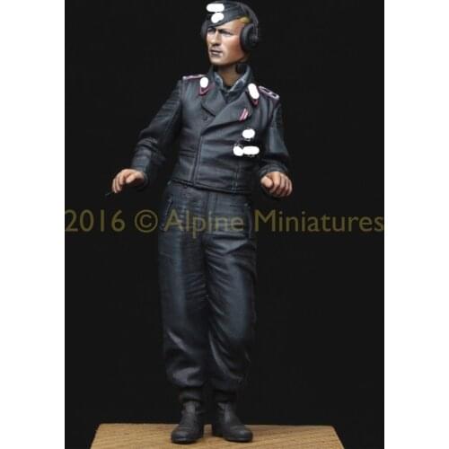 1/35, Tiger Commander, 2 headers, Resin Model Soldier GK, World War II military theme, Unassembled and unpainted kit