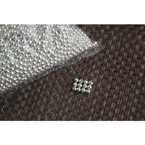 1000 PCs 6mm Round Beads 1.8mm Big Hole Beads Copper Material Plating Gold and Silver Colors DIY Beads #8