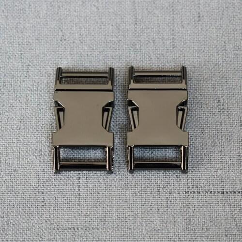 15mm Gun Black Webbing Metal Side Release Straps Buckle For Bag Backpack Pet Dog Collar Necklace Bracelet Garment Sewing