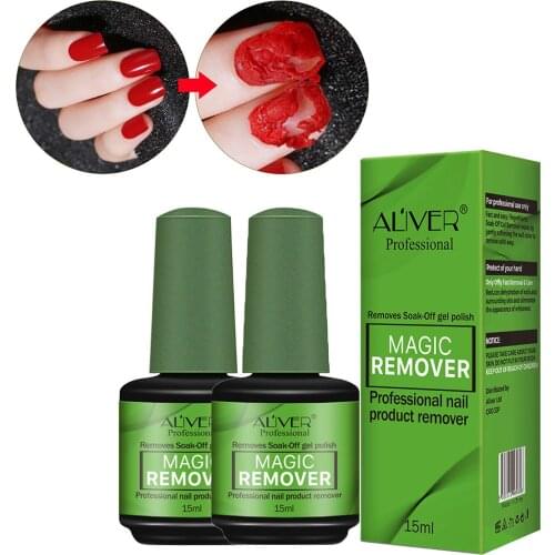 2pcs 30ML Gel Polish Burst Magic Remover Off Nail Gel Nail Degreaser Cleaner Base Matte Top Coat Gel Polish Nail Art remover