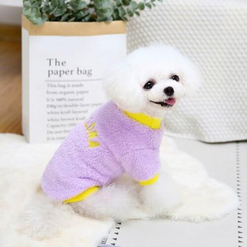 2021 Teddy Puppy Autumn Winter Pure Sweater Cotton Medium Dog Sweater Pet Clothing Hooded Wool Suitable For Small Dog Fashion