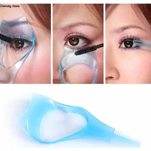 New 1PC 3 in 1 Mascara Eyelash Applicator Eye Lashes Guide Card Comb Makeup Cosmetic Tools