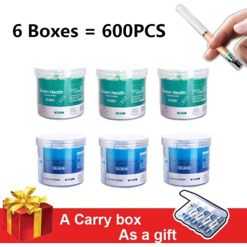 600pcs Set Disposable Smoking Filter Pipe Cigarettes Filters Holder Reduce Tar Cleaning Smoking Accessories Gardget Gift For Men