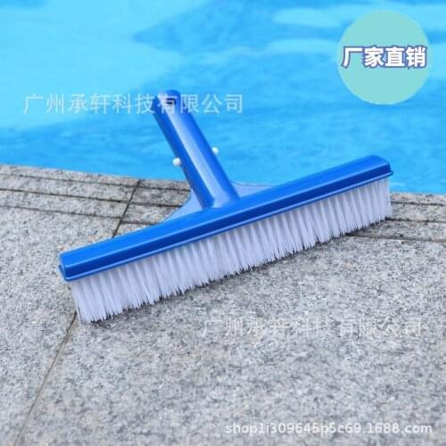 Swimming pool accessories 10 inch bottom pool flushing pool brush pool bottom brush swimming pool cleaning tool rubber brush