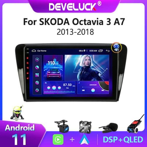 Android 10.0 Car Radio Multimedia For SKODA Octavia 3 A7 III 2013-2018 Video Player Navigation GPS no 2 din Carplay SWC Stereo