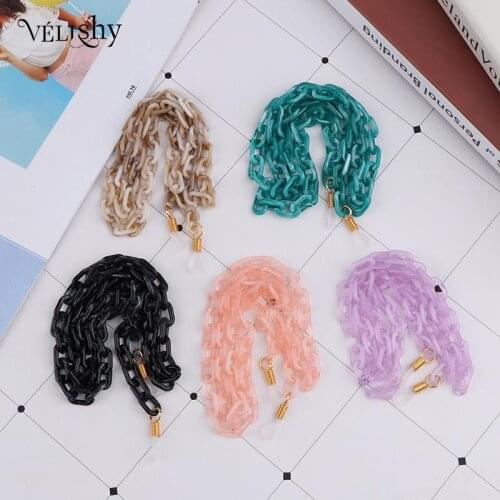1pcs Acrylic Lanyard Sunglasses Chain Anti-slip Traveling Reading Glasses Chains Cord Holder Neck Strap Rope Gift For Women