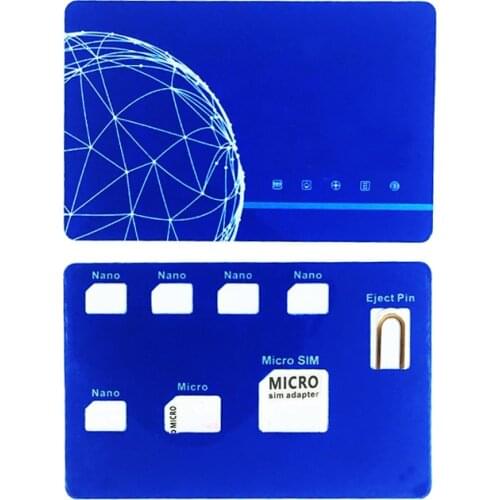 Nano SIM Card Holder Case with SIM Card Adapter Set & Phone Pin Needle & Quality sim Converter Set for Nano Micro sim Card