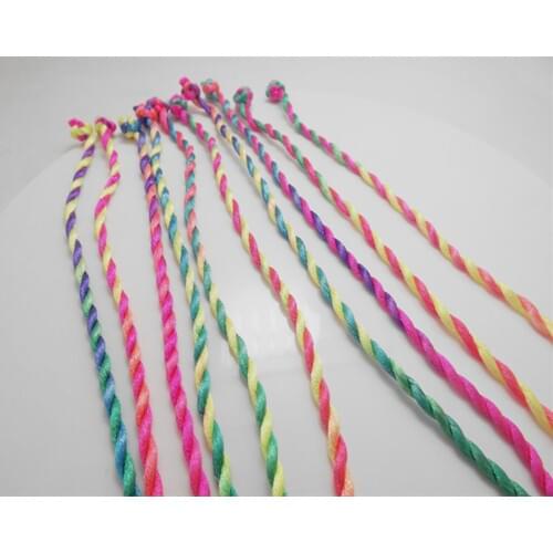 Cheap deal Wholesale 100 pcs fashion lovely silk strings color child bracelets jewelry