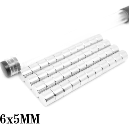 20/50/100/150/200/300PCS 6x5 mm Disc Rare Earth Neodymium Magnets N35 6x5mm Small Round Search Magnet Strong 6*5 mm