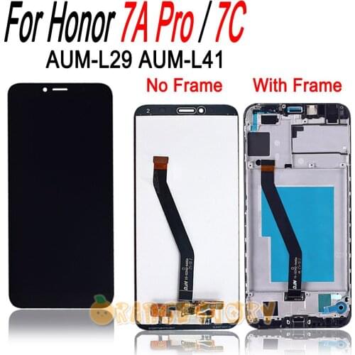 For Honor 7A Pro AUM-L29 / Honor 7C AUM-L41 LCD Display Touch Screen Frame Assembly Replacement For Honor7APro/Honor7C 5.7"