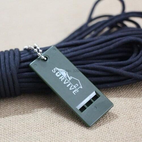 By dhl 500pcs Survival Whistle First Emergency Signal Rescue Camping Hiking